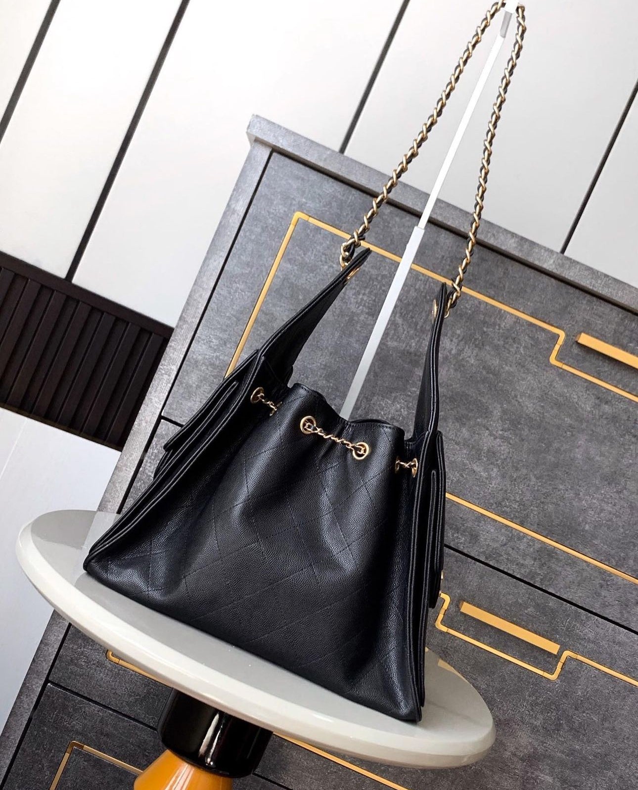 Chanel Drawstring Bucket Bag - Image 3