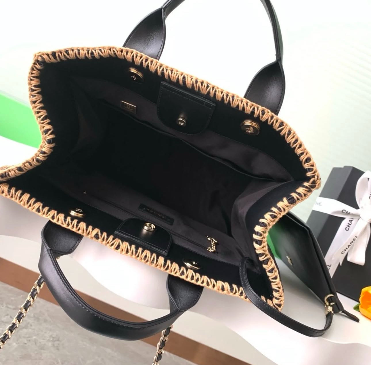 Chanel Deauville Tote - Image 4