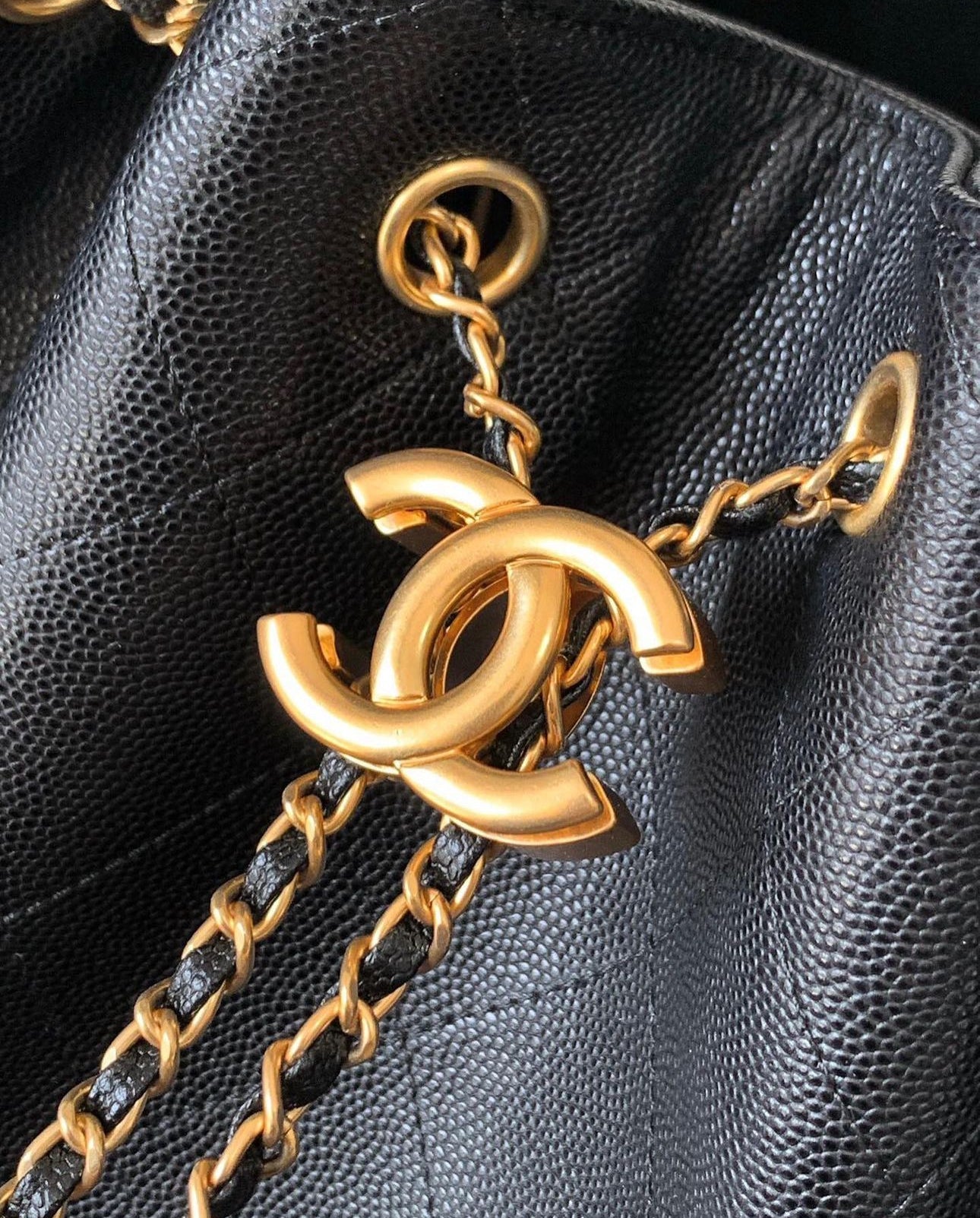 Chanel Drawstring Bucket Bag - Image 5