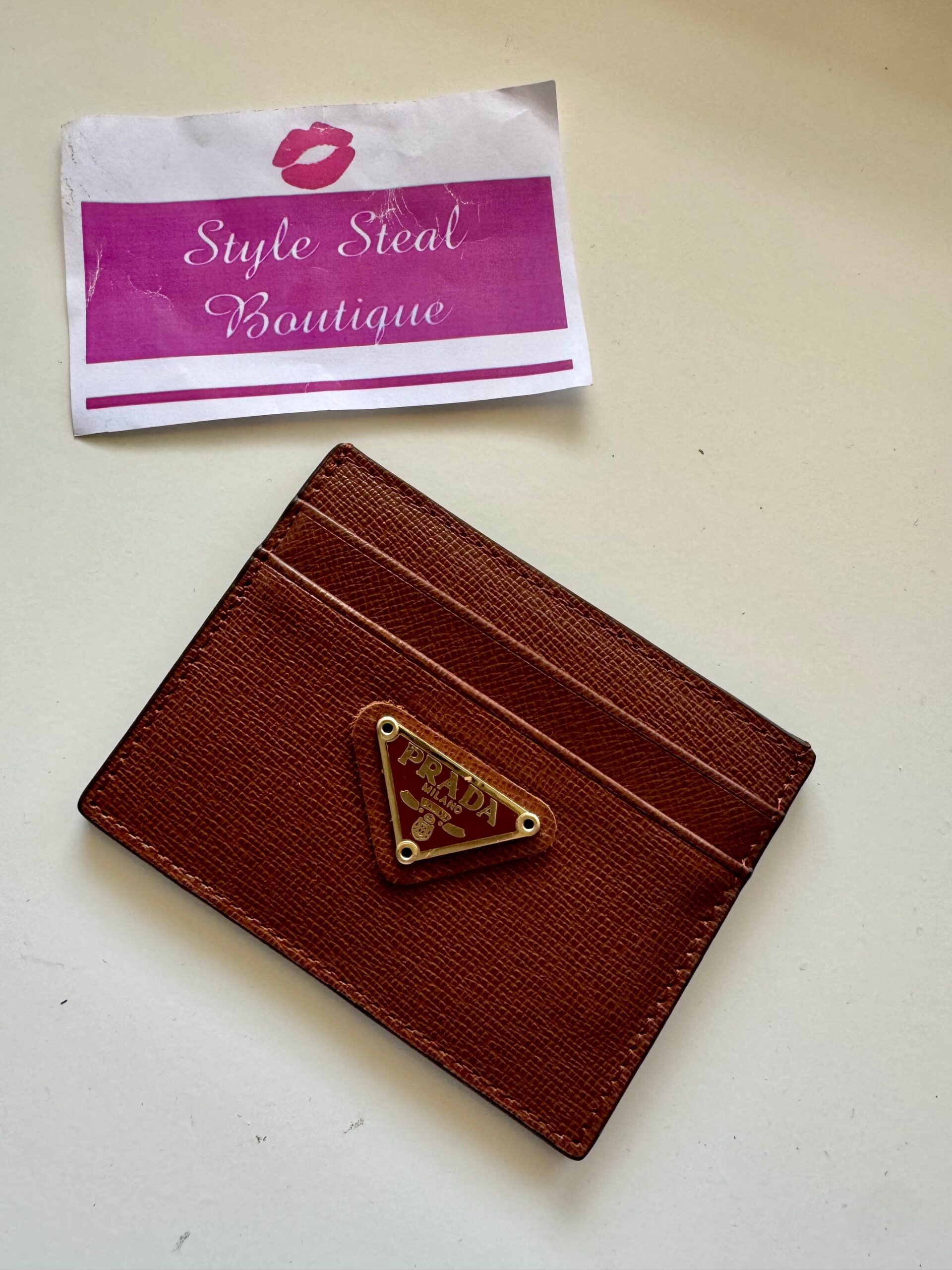 Prada Saffiano Leather Card Holder