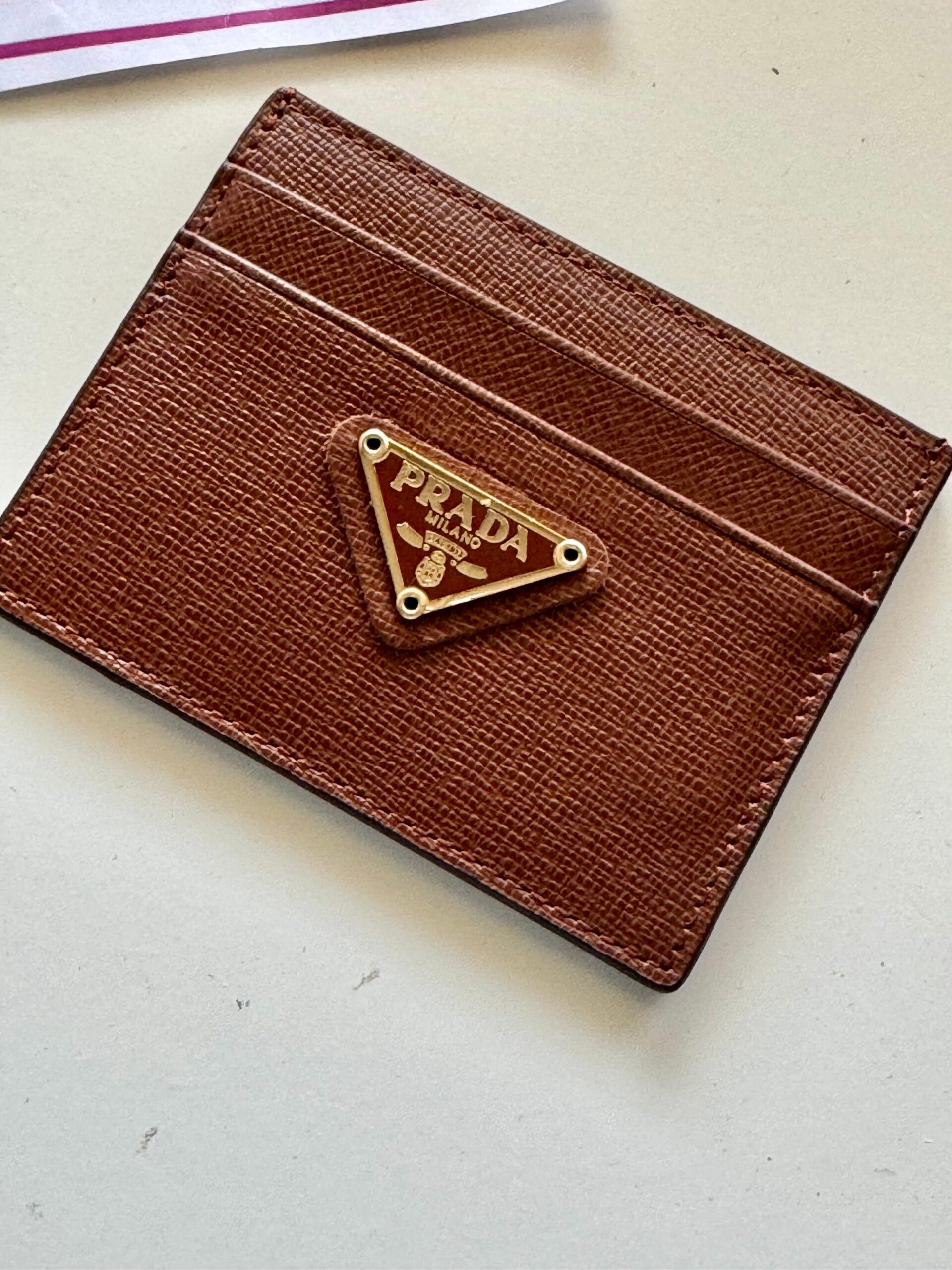 Prada Saffiano Leather Card Holder - Image 2