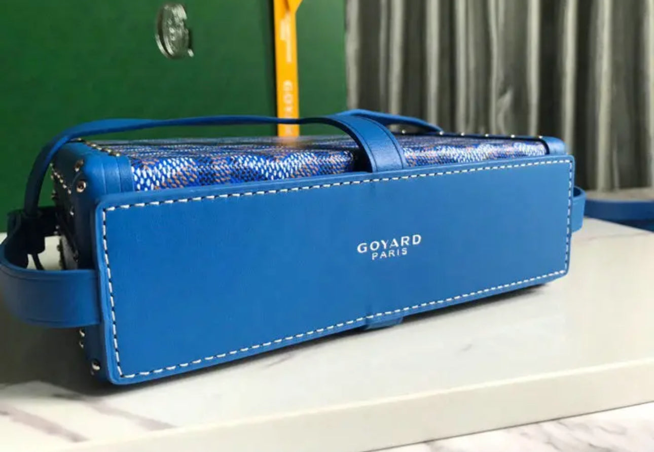 Goyard Leather And Coated Canvas Minaudiere Bag - Image 26