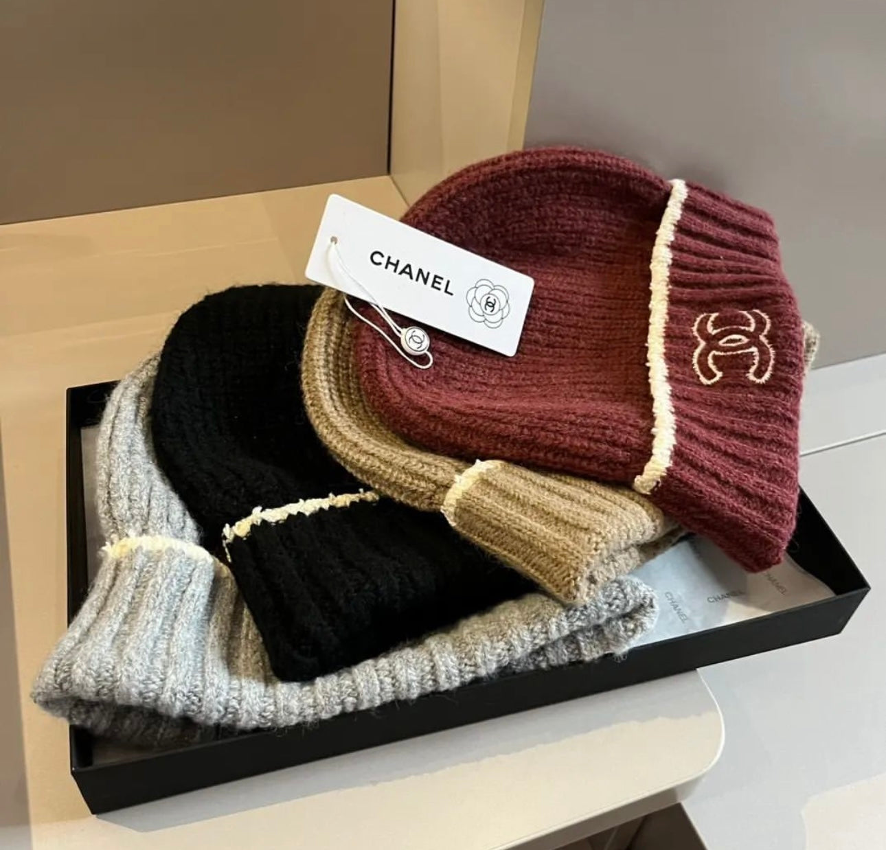 Chanel CC Wool Hat