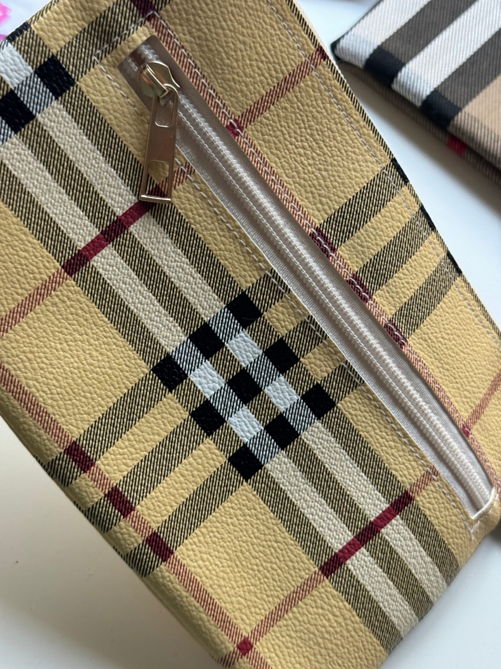 Burberry Check Zip Pouch - Image 3