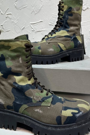 Balenciaga Boot Camo Print