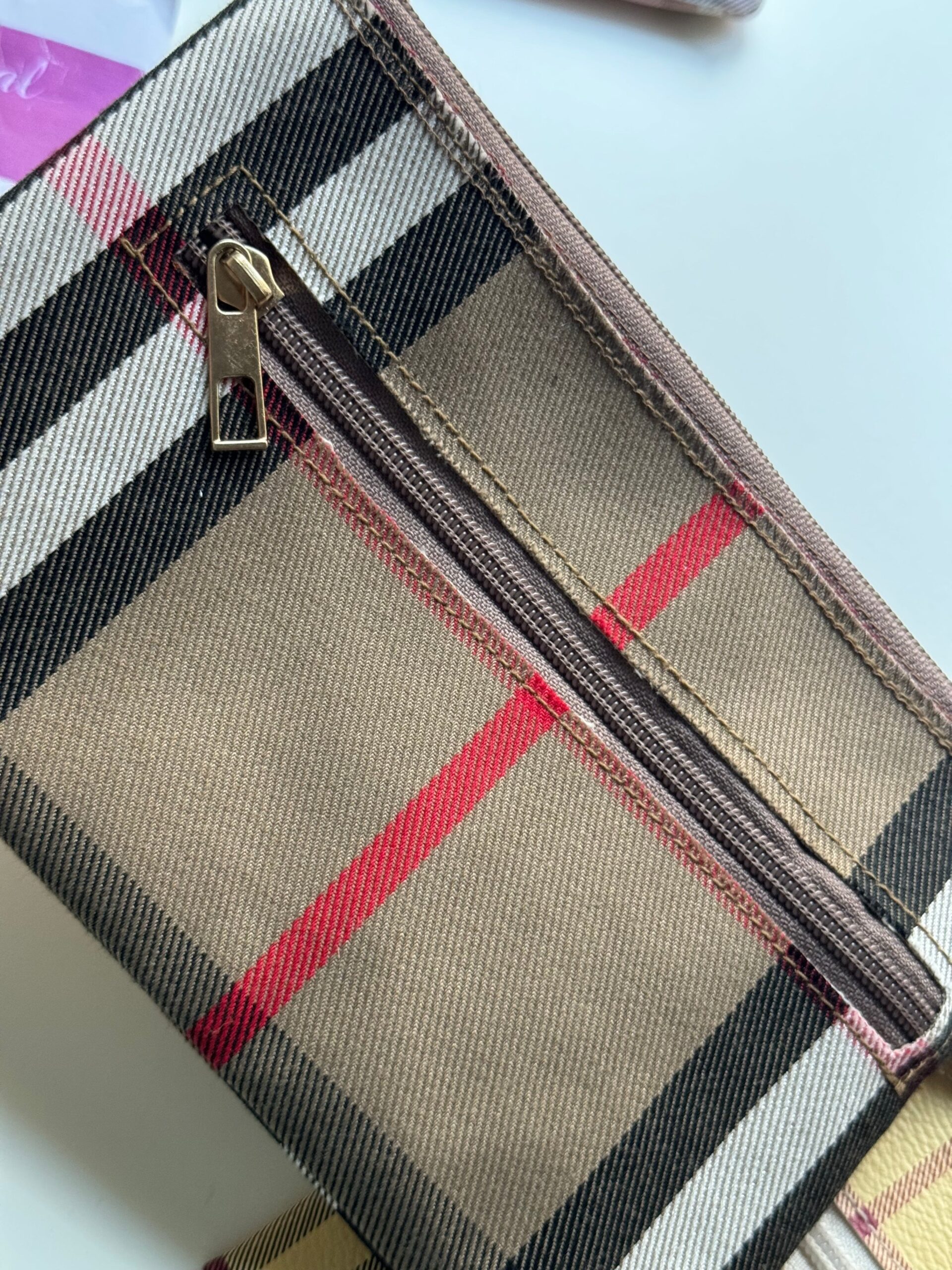 Burberry Check Zip Pouch - Image 6