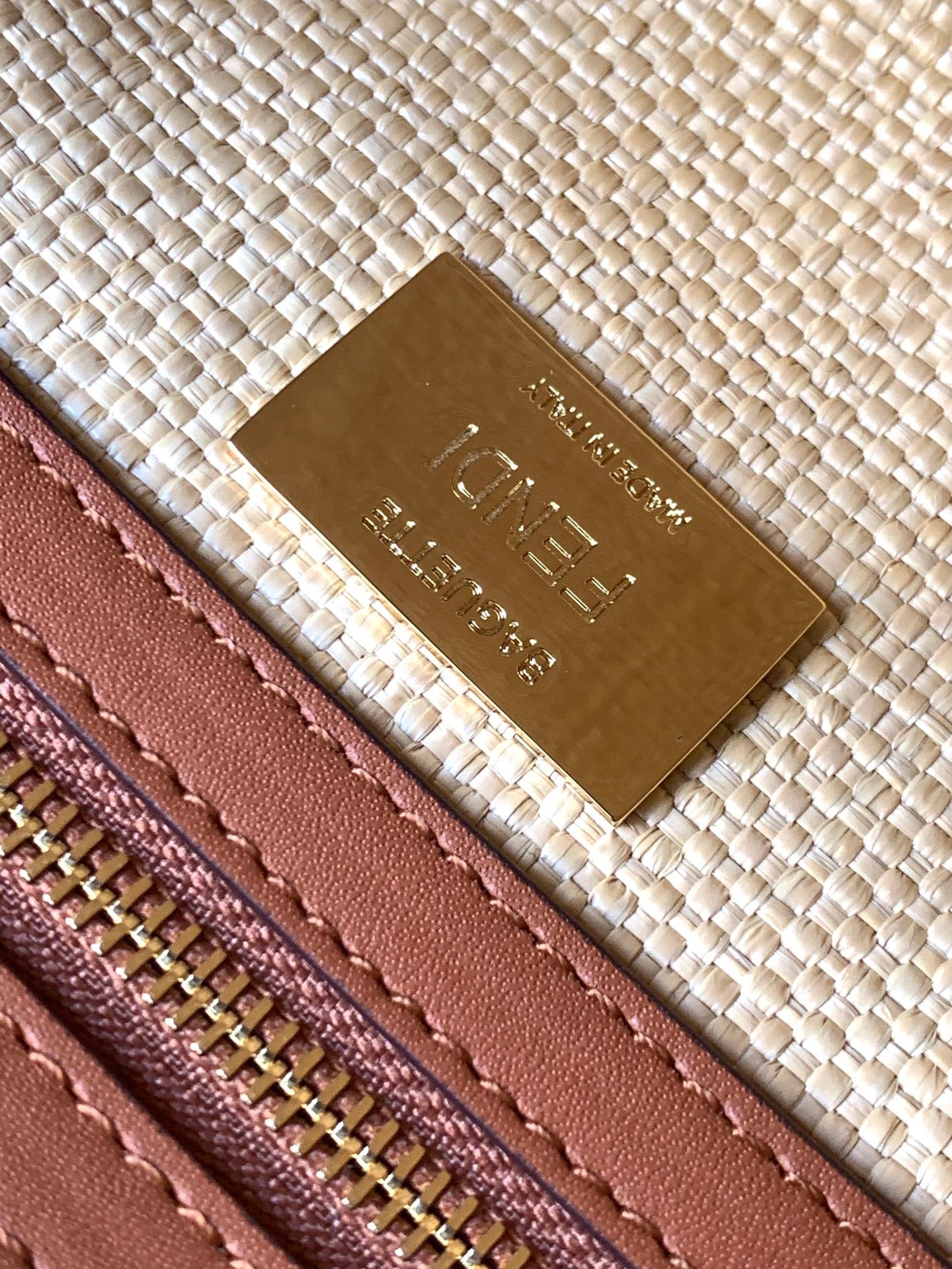 Fendi Baguette FF-embroidery Crossbody Bag - Image 9