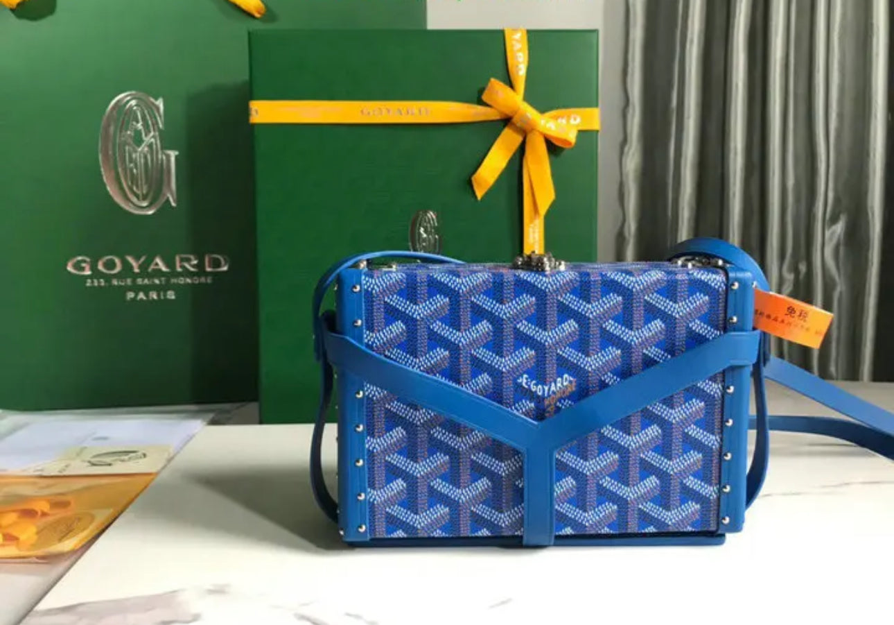 Goyard Leather And Coated Canvas Minaudiere Bag - Image 24