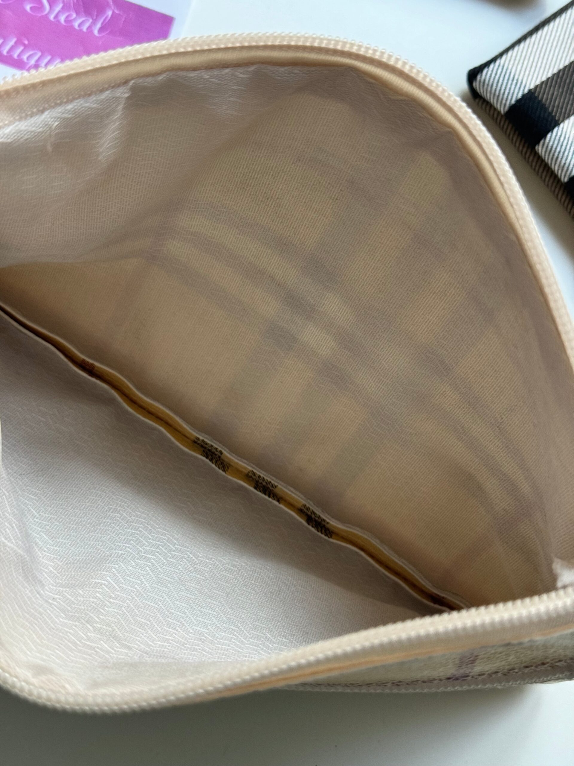 Burberry Check Zip Pouch - Image 4