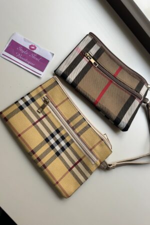 Burberry Check Zip Pouch