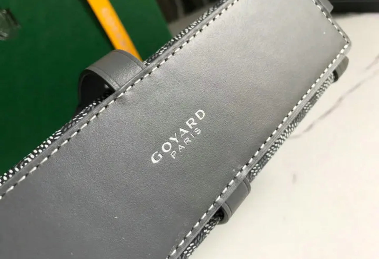 Goyard Leather And Coated Canvas Minaudiere Bag - Image 22