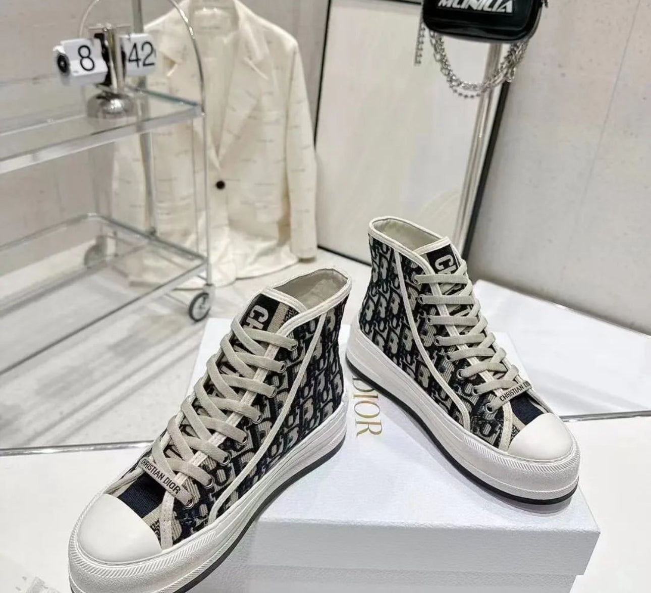 Dior Platform Sneakers - Image 8