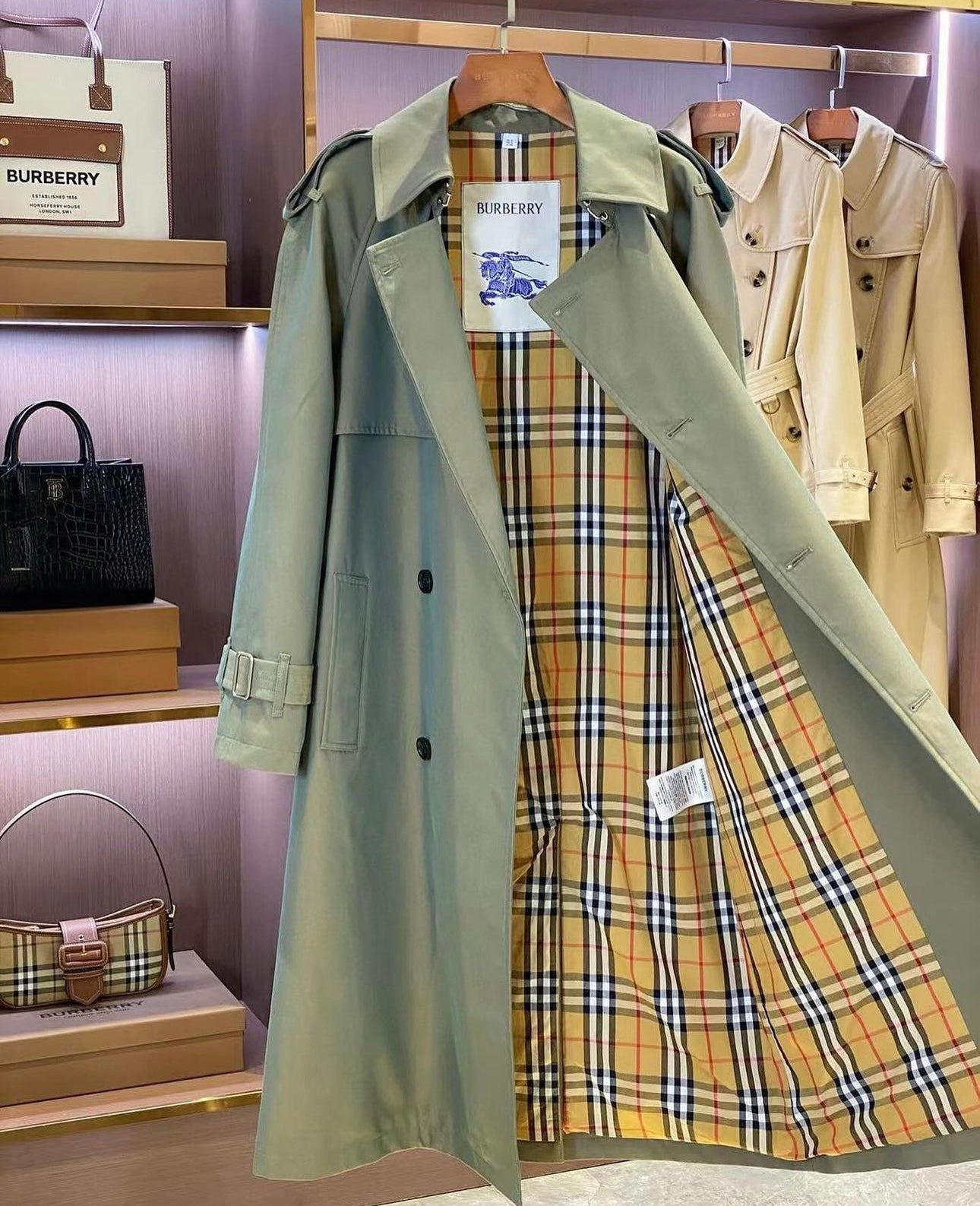 Burberry Trench Coat - Image 8