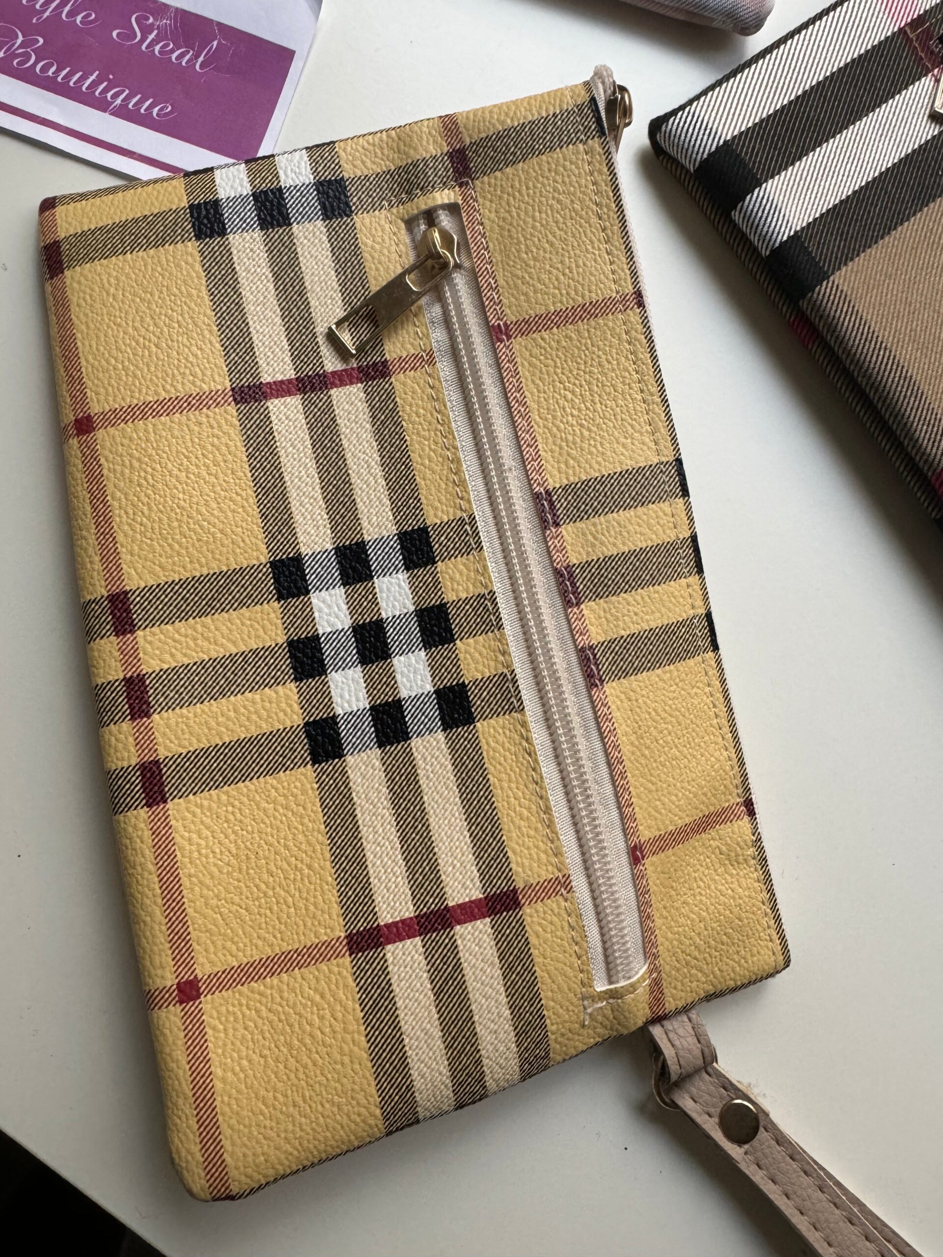 Burberry Check Zip Pouch - Image 2