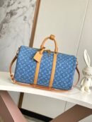 Louis Vuitton Blue Keepall Bandoulière 45