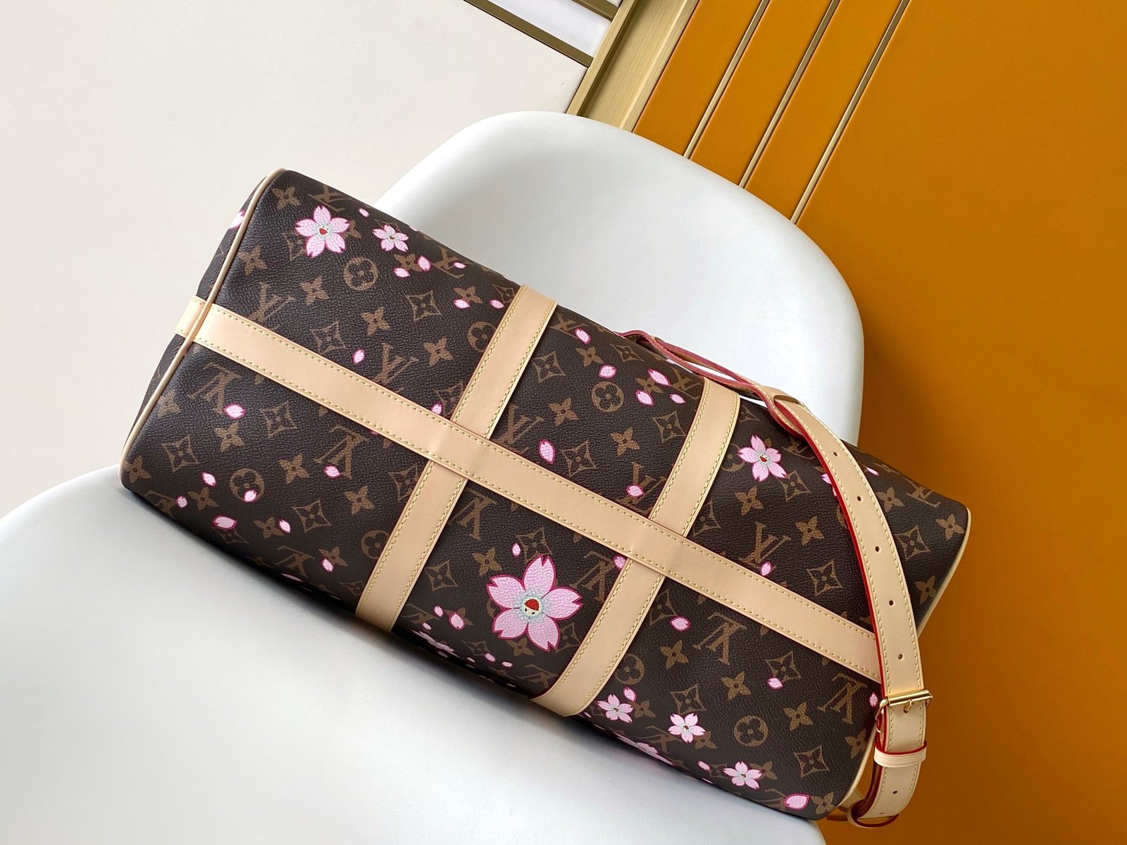 Louis Vuitton Keepall Brown Bandoulière 45 - Image 4