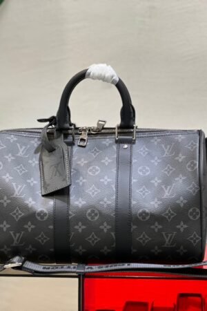 Louis Vuitton Black Keepall Bandoulière
