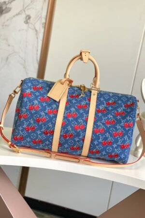 Louis Vuitton Blue Keepall