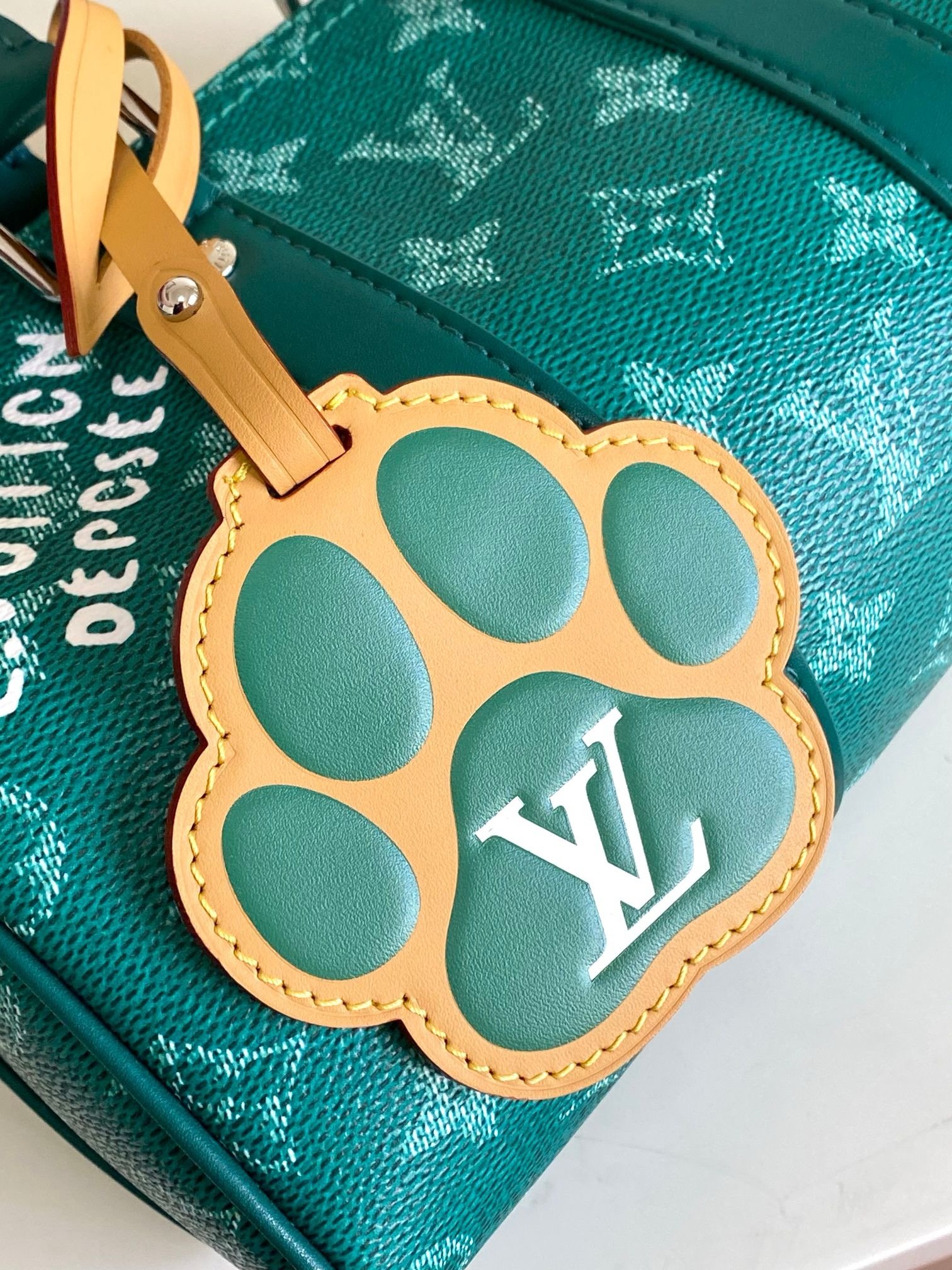Louis Vuitton Teal Green Speedy 25 - Image 5