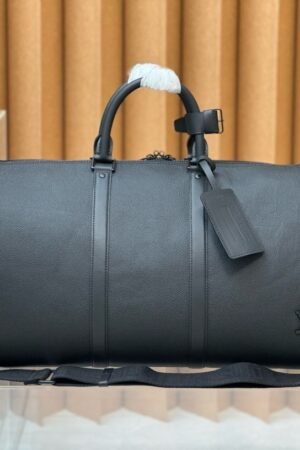 Louis Vuitton Black Keepall Bandoulière 50