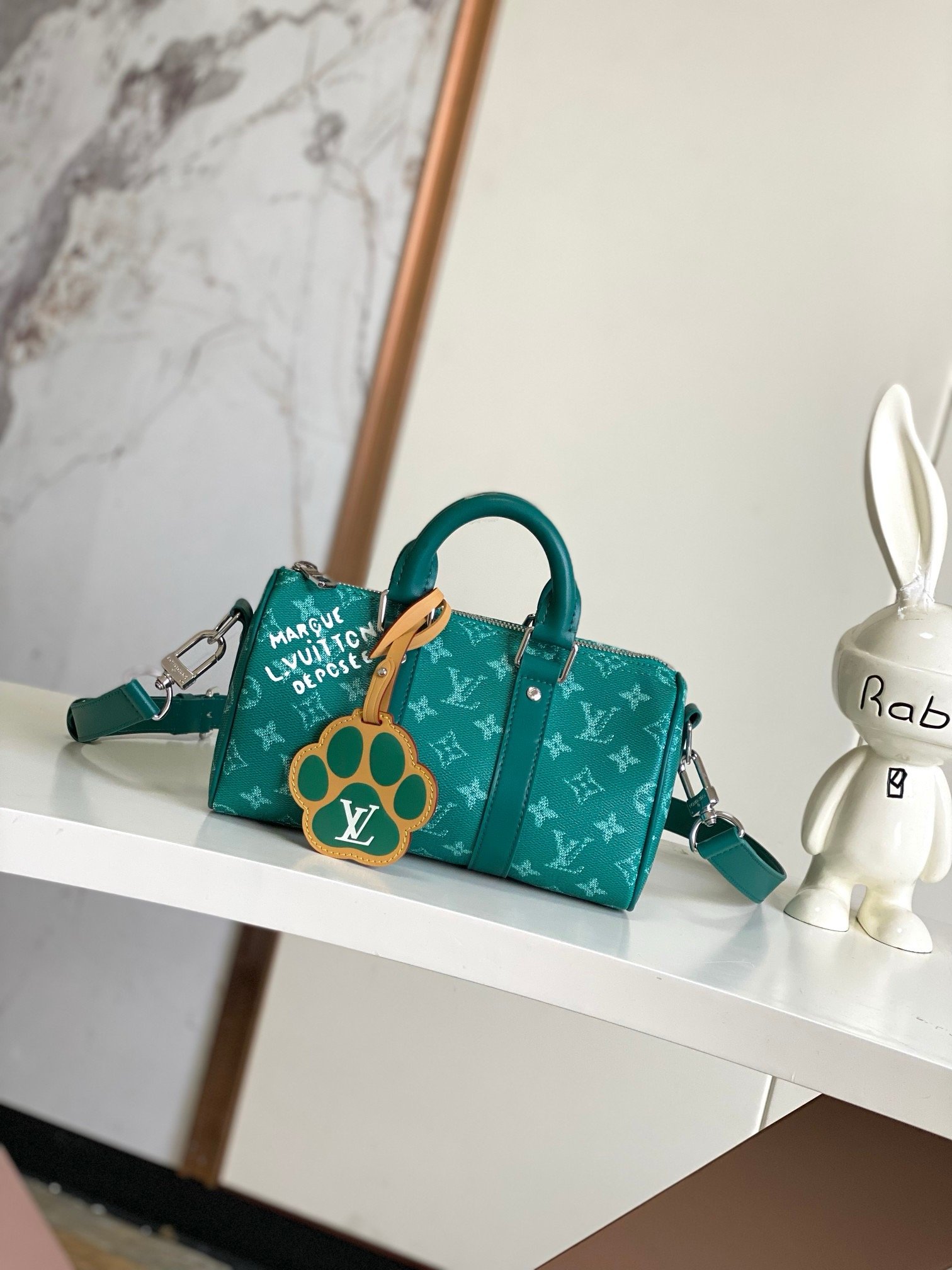 Louis Vuitton Teal Green Speedy 25