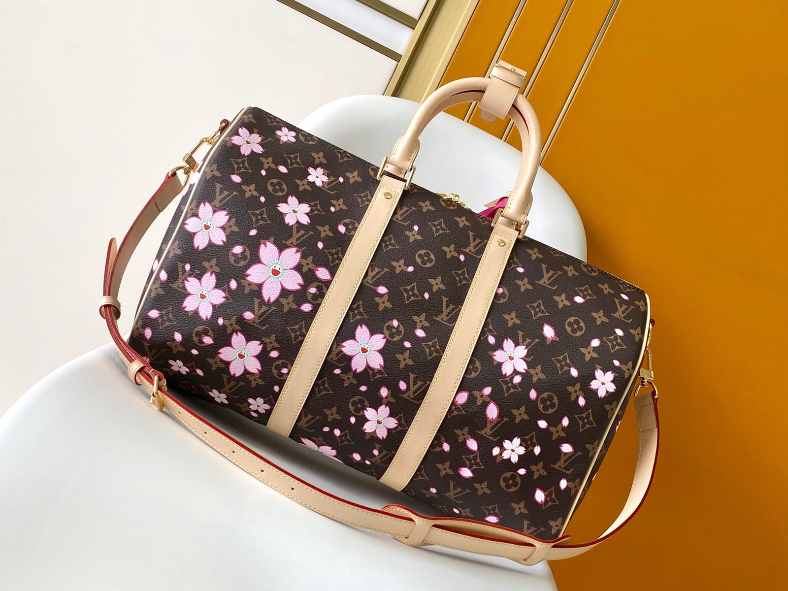 Louis Vuitton Keepall Brown Bandoulière 45 - Image 3