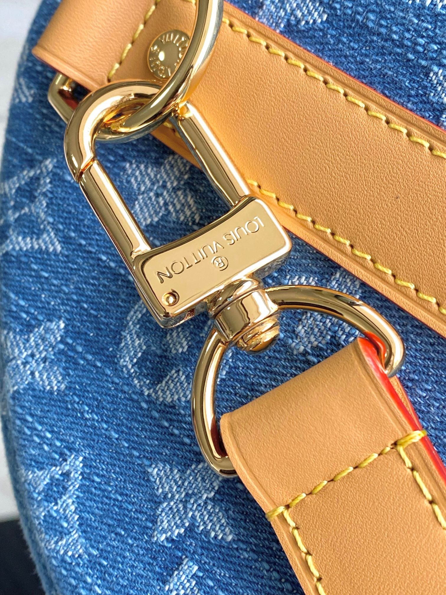 Louis Vuitton Blue Keepall Bandoulière 45 - Image 8