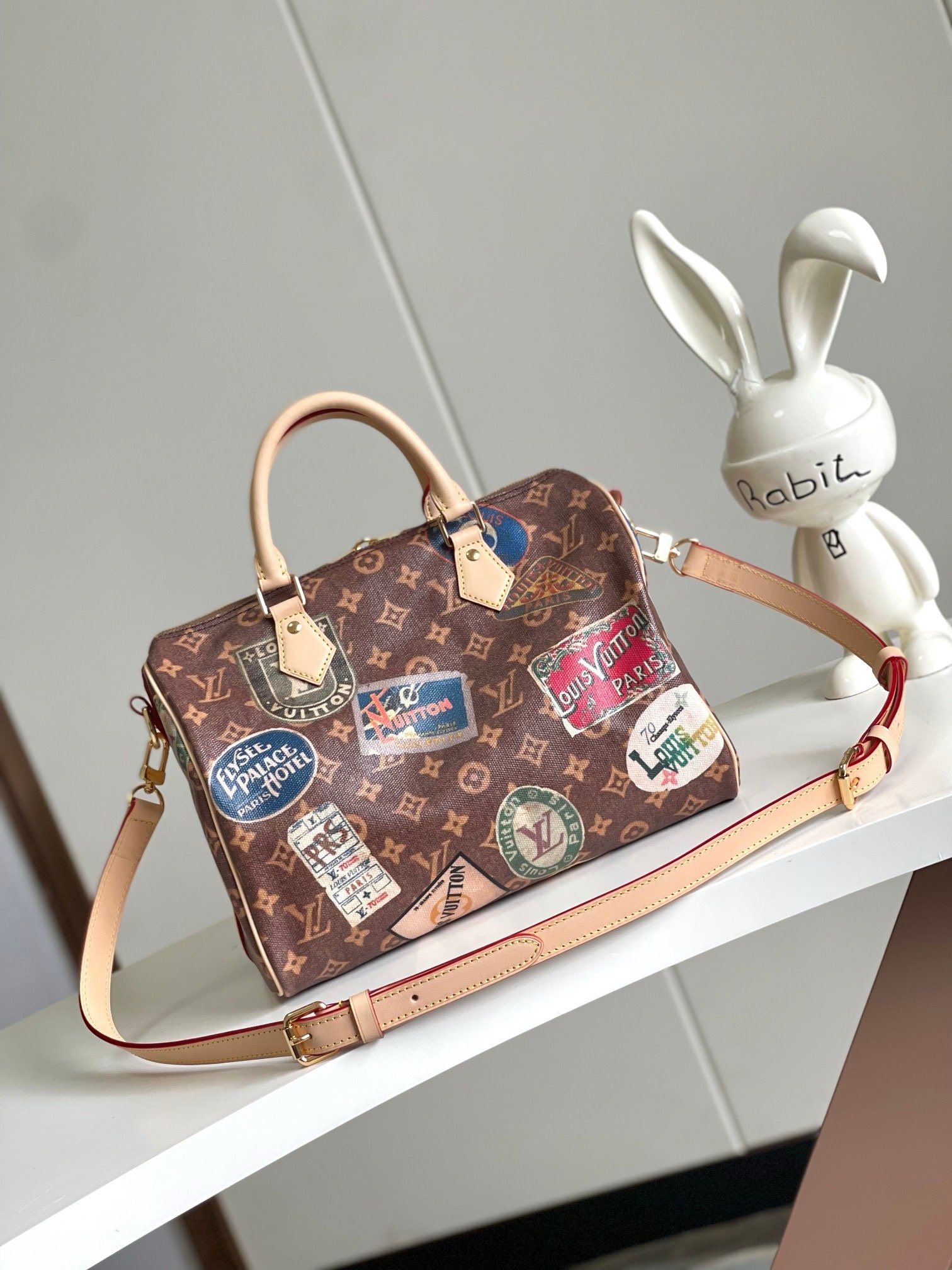Louis Vuitton Brown with Labels Speedy 30 - Image 3