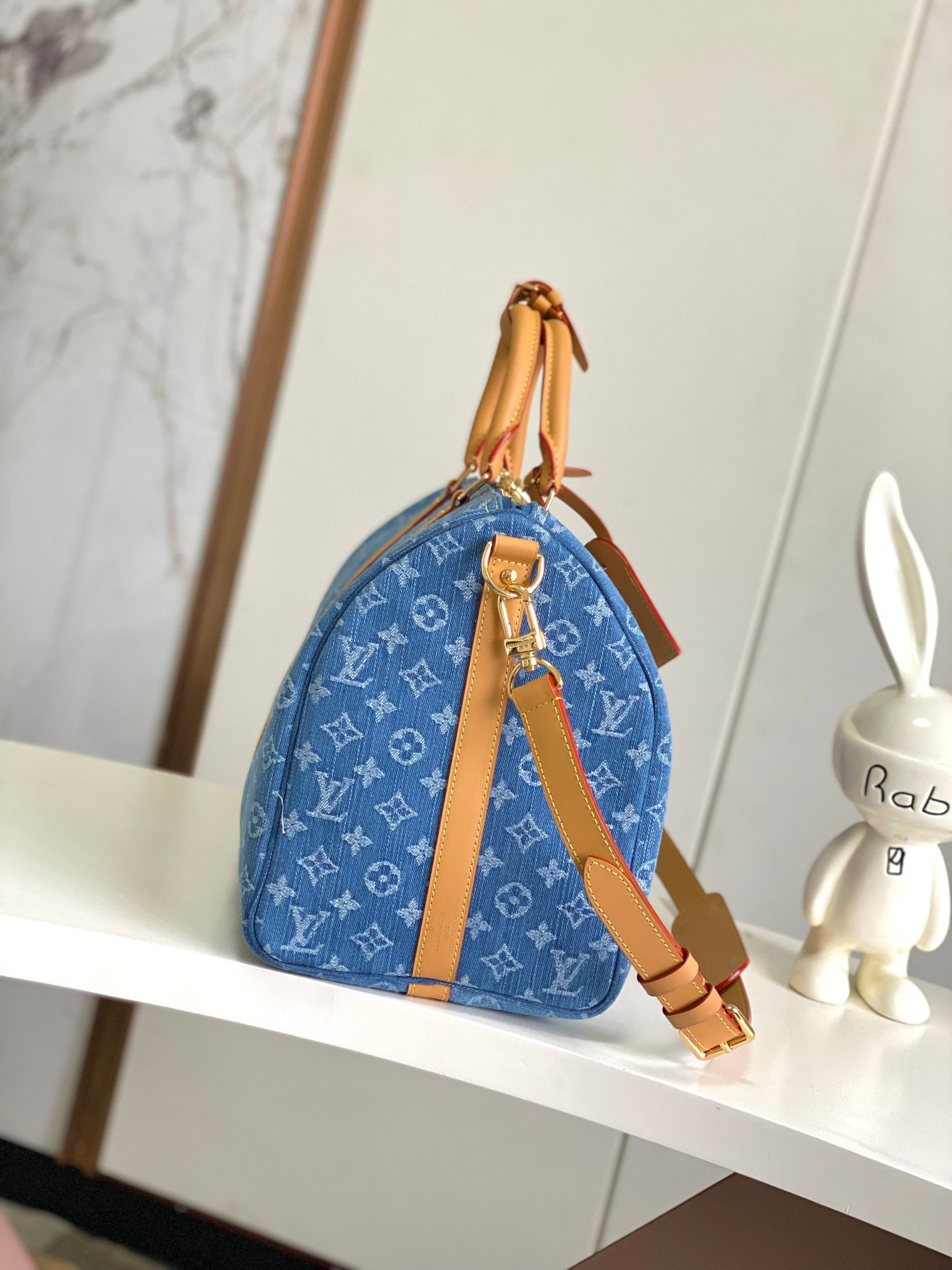 Louis Vuitton Blue Keepall Bandoulière 45 - Image 2