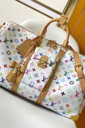 Louis Vuitton Keepall White Bandoulière 45