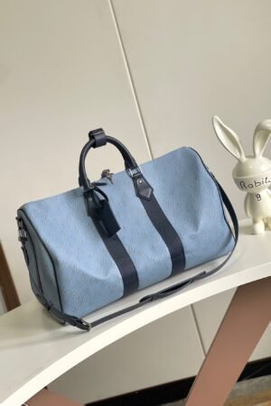 Louis Vuitton Keepall Blue Bandoulière 50