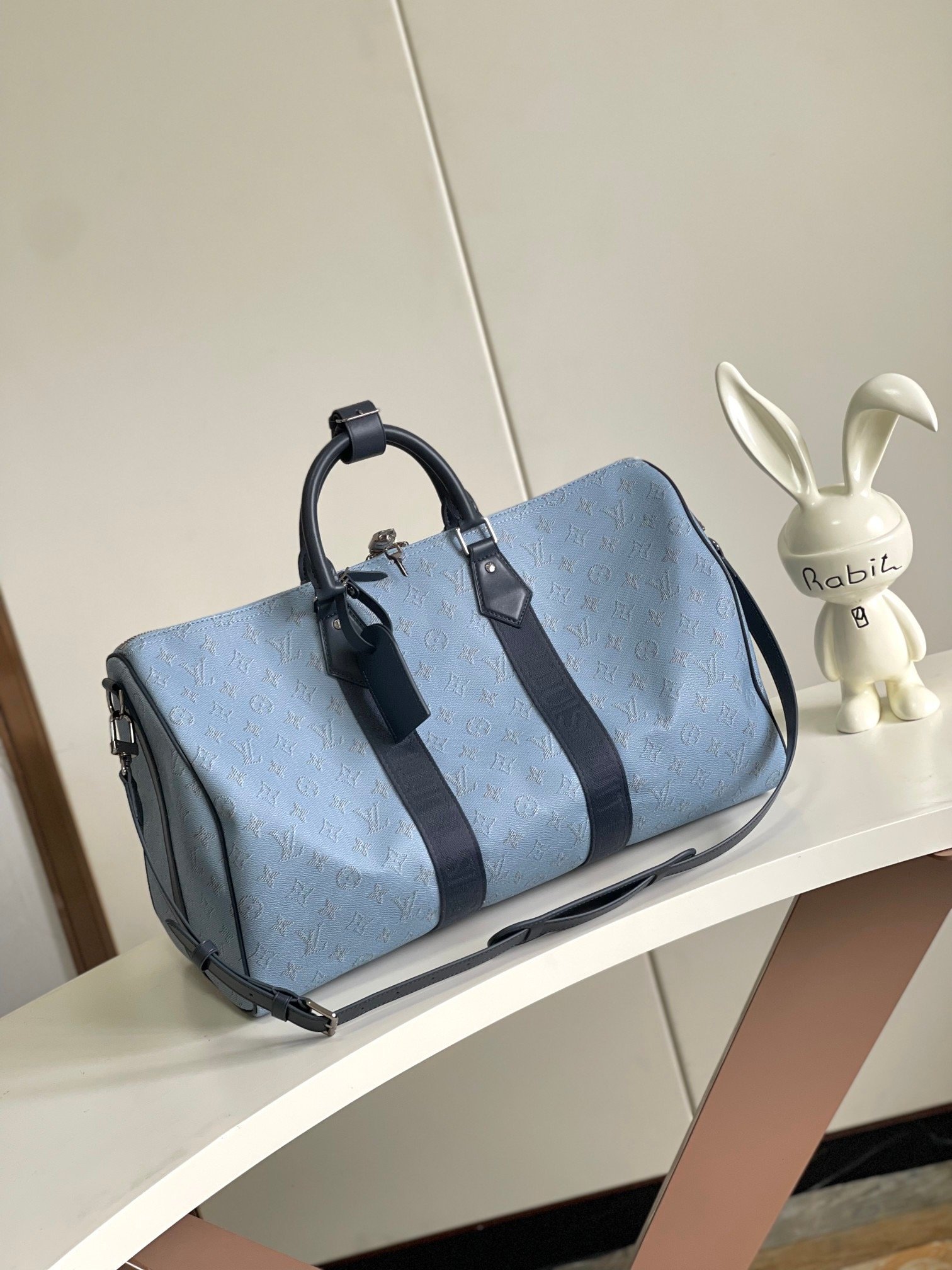 Louis Vuitton Keepall Blue Bandoulière 50