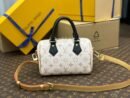 Louis Vuitton White With Light Brown Art Speedy 20