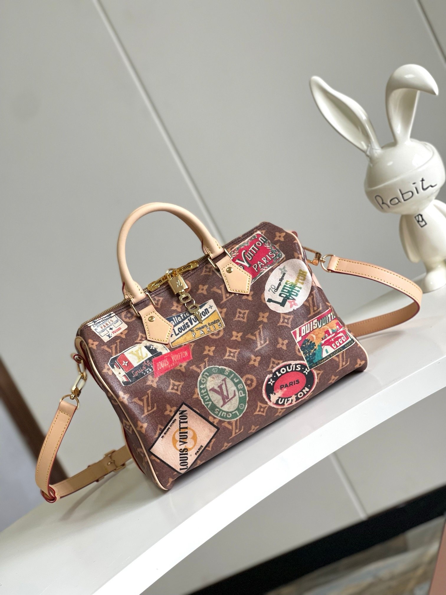 Louis Vuitton Brown with Labels Speedy 30