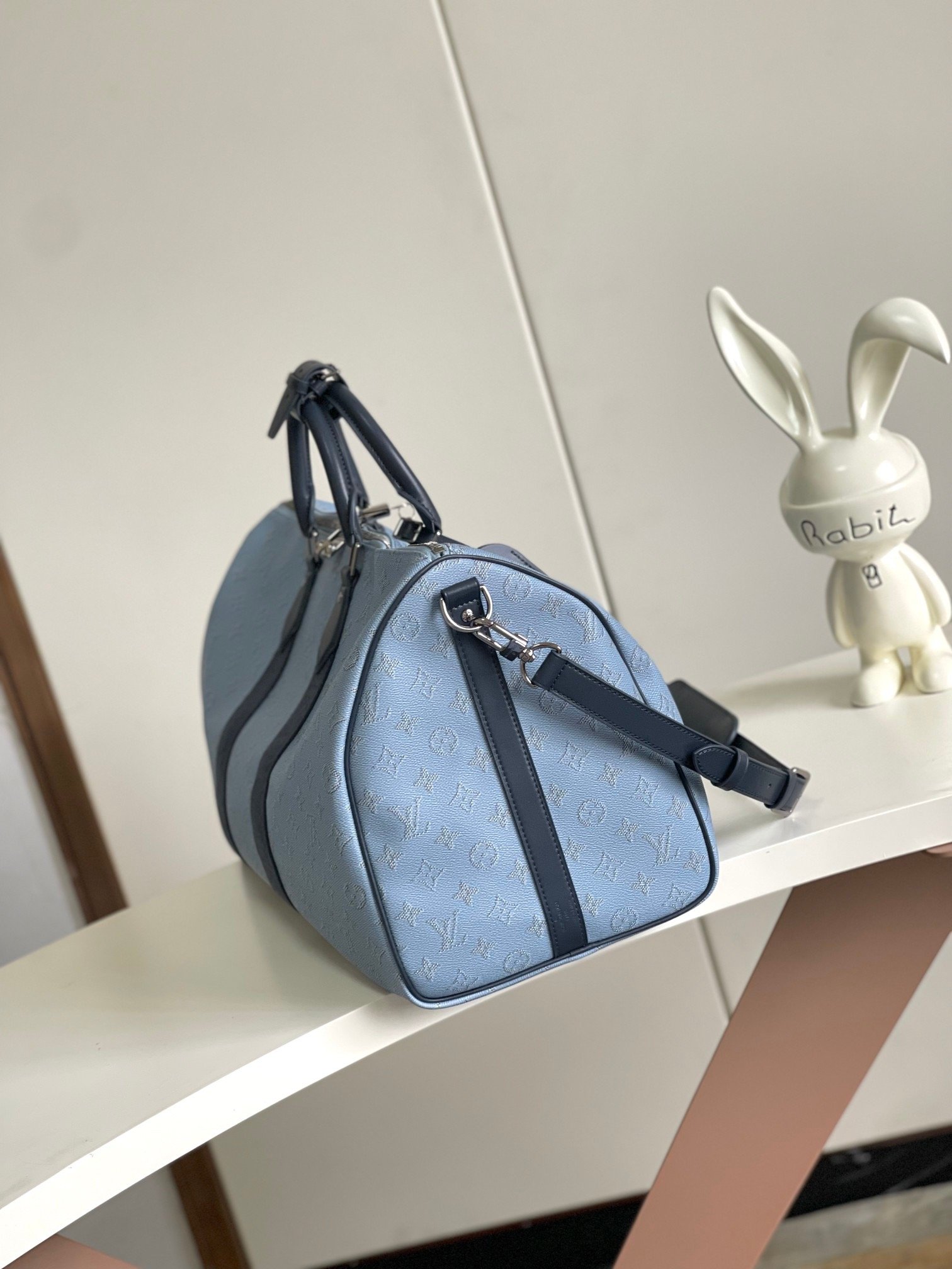 Louis Vuitton Keepall Blue Bandoulière 50 - Image 2