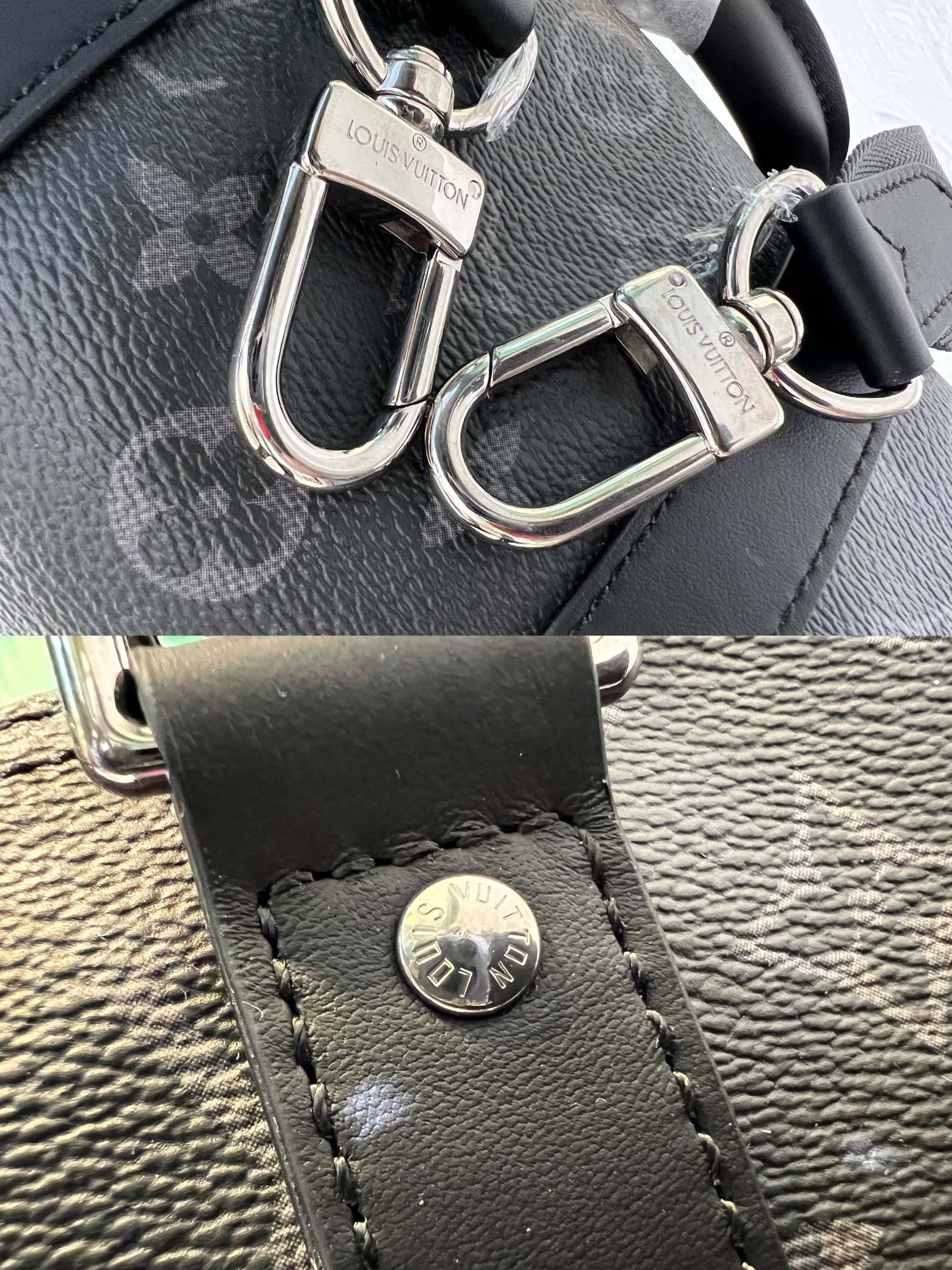 Louis Vuitton Black Keepall Bandoulière - Image 8