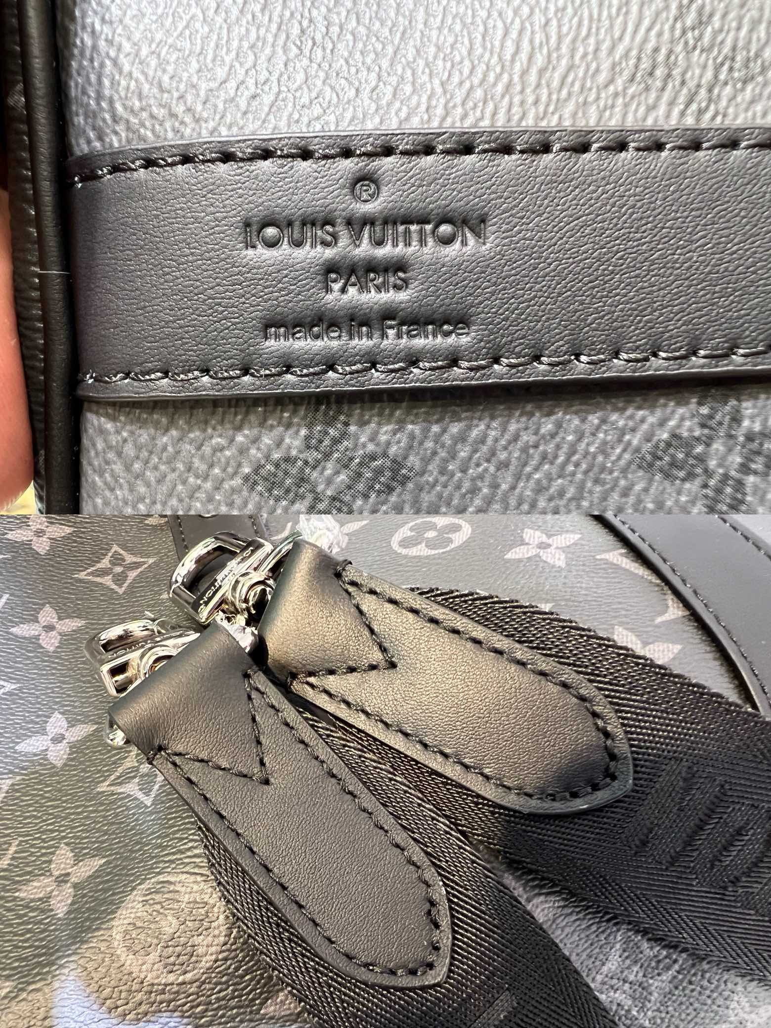 Louis Vuitton Black Keepall Bandoulière - Image 7
