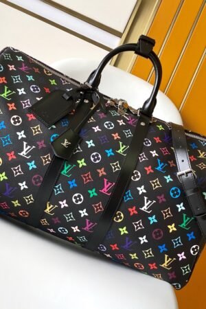 LV x TM Black Keepall Bandoulière 50