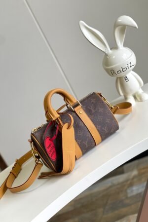 Louis Vuitton Brown Keepall Bandoulière 25