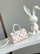 Louis Vuitton White Nano Speedy