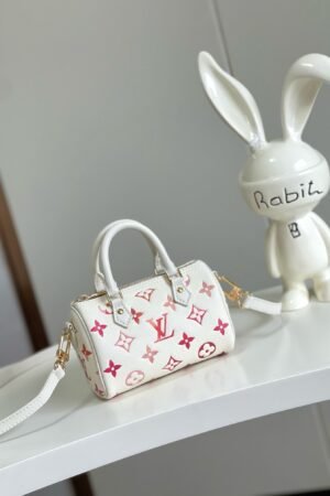 Louis Vuitton White Nano Speedy