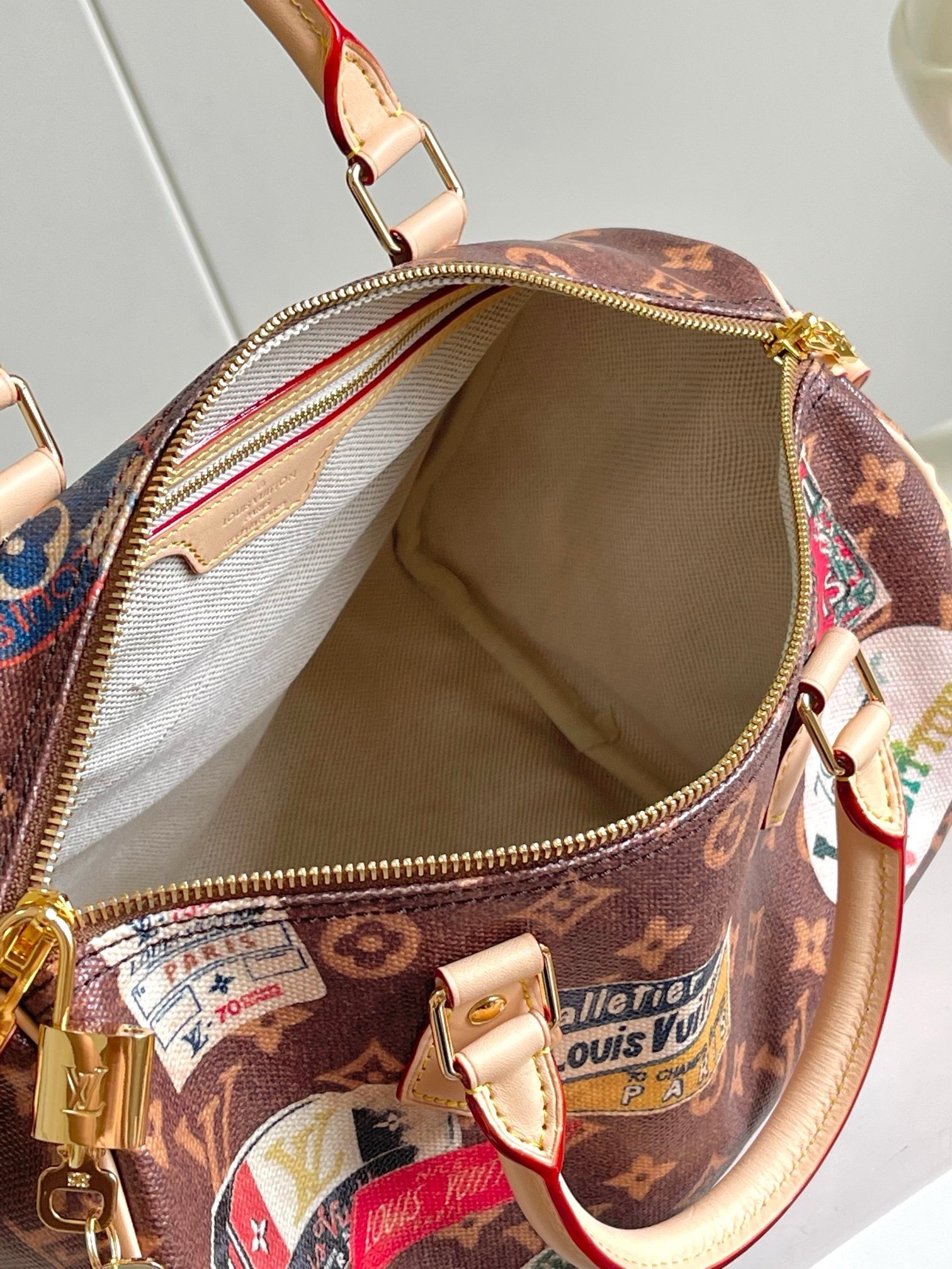 Louis Vuitton Brown with Labels Speedy 30 - Image 9