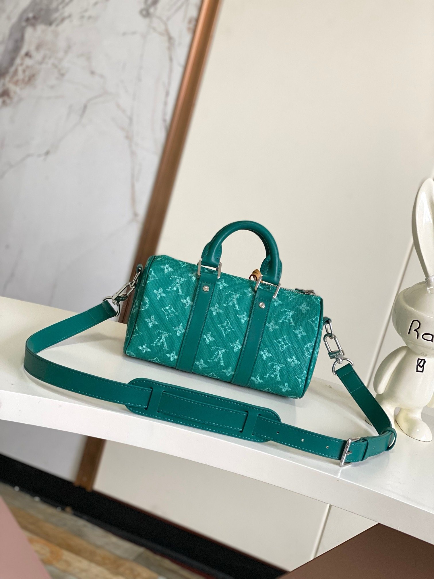 Louis Vuitton Teal Green Speedy 25 - Image 3