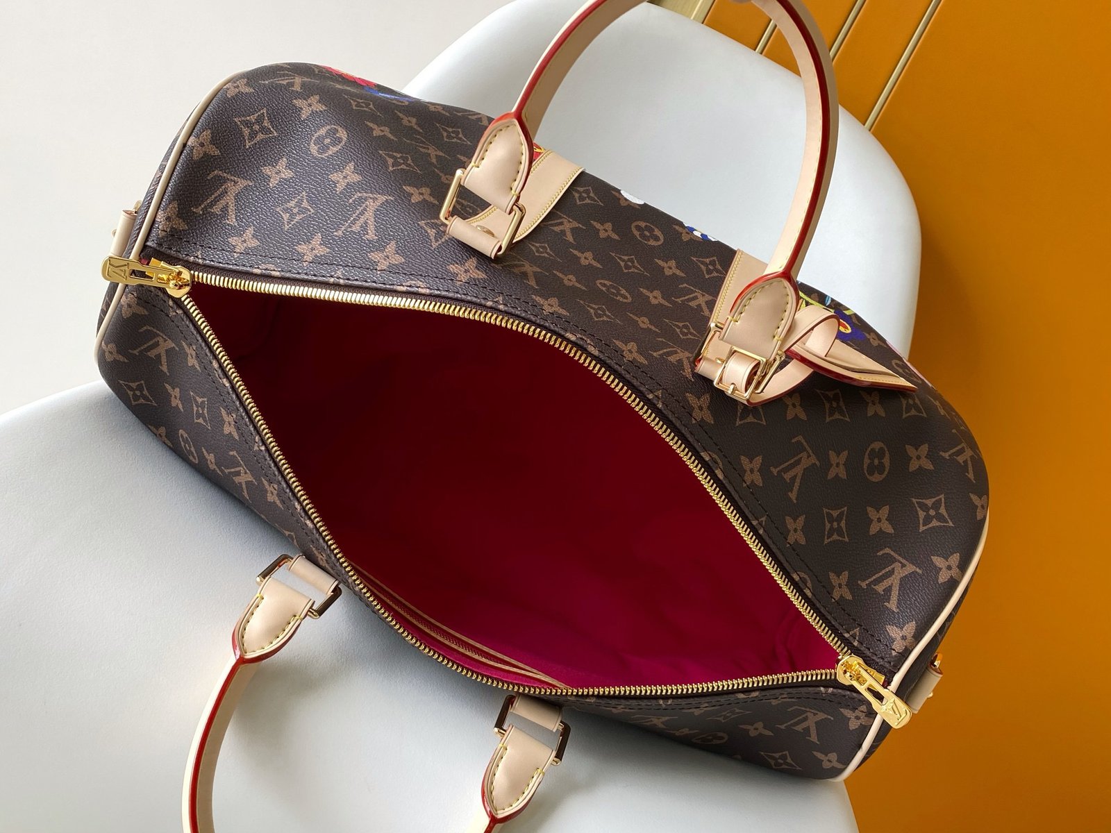 Louis Vuitton Brown Keepall Bandoulière 45 - Image 9