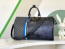 Louis Vuitton Black Keepall Bandoulière 45