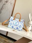 Louis Vuitton White with Blue Art Speedy 25