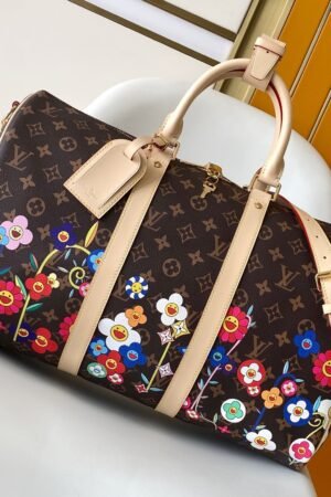 Louis Vuitton Brown Keepall Bandoulière 45
