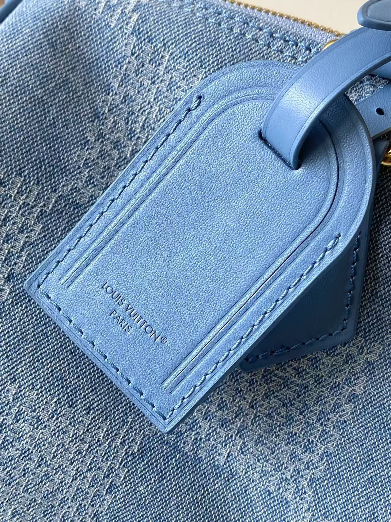 Louis Vuitton Speedy 30 Blue Bandoulière - Image 5