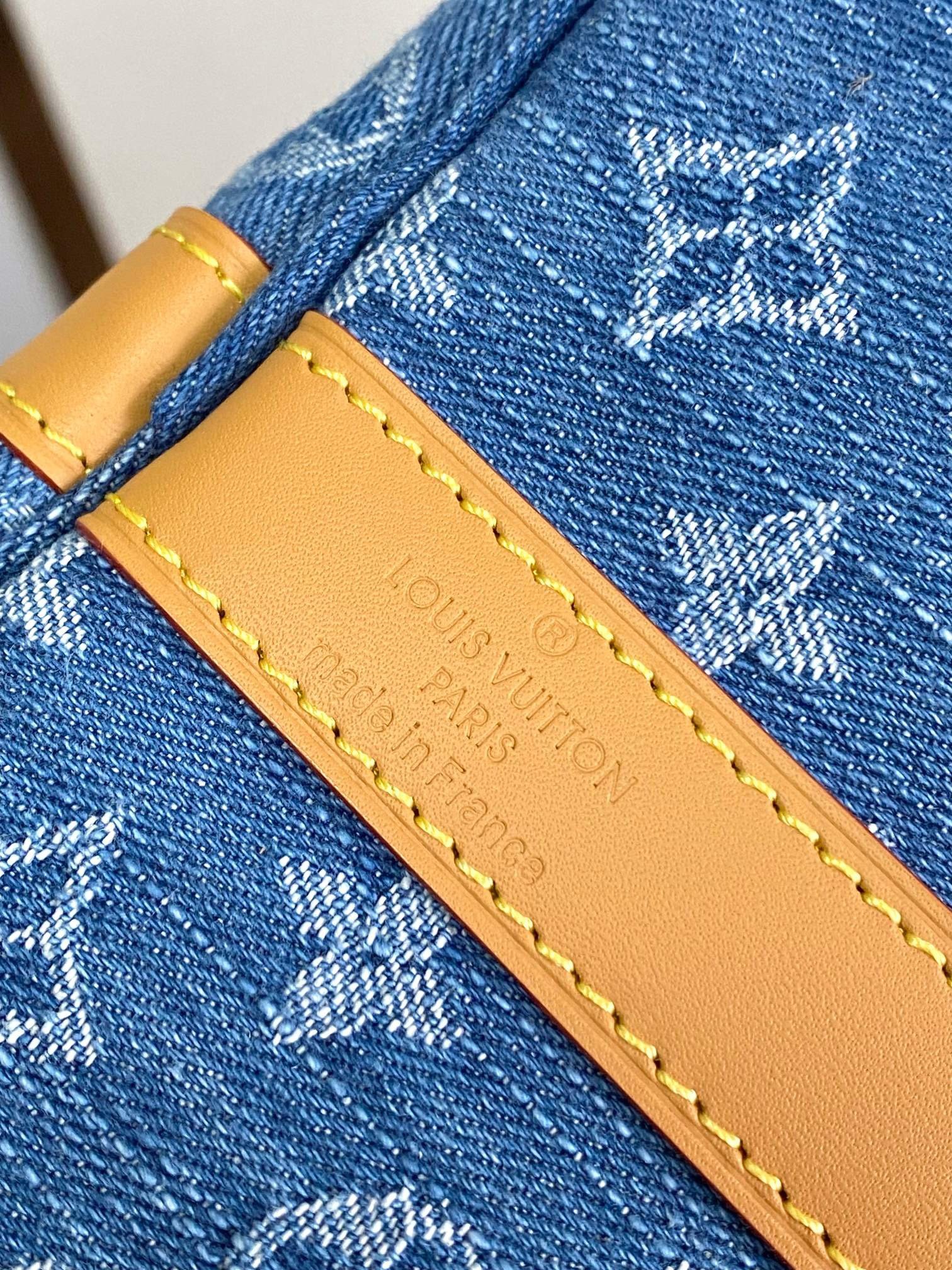 Louis Vuitton Blue Keepall Bandoulière 45 - Image 6