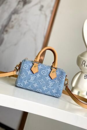 Louis Vuitton Blue Nano Speedy